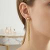 Elegant Tassel Pendant Earrings Light Luxury Ear Pendant Charm Drooping Earring  Women Jewelry