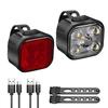 Ultra Bright Bike Light High Lumens Waterproof Rechargeable Non-Dazzling Simple Installation Bike Headlight Tail Light Set