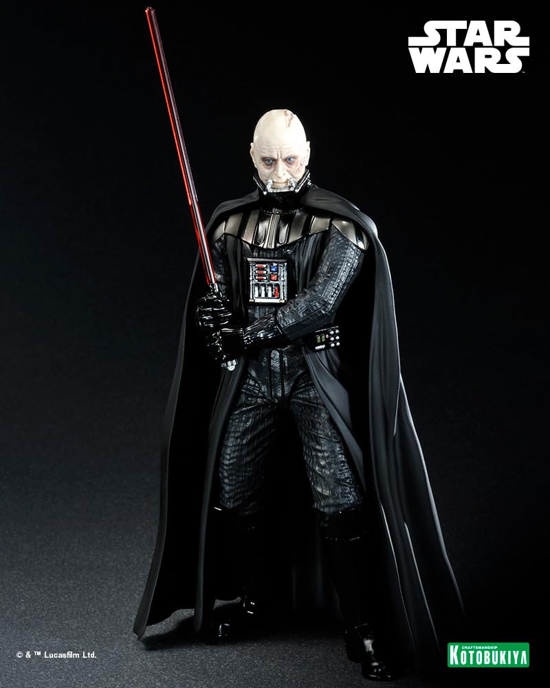 Kotobukiya Star Return of the Jedi Darth Vader Return of Anakin Skywalker Scale PVC Painted Simple Assembly Figure Wars ARTFX+ 1/10