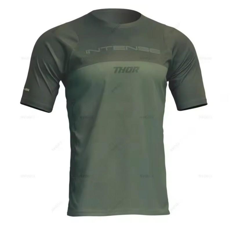 THOR Kurzarm MTB Trikot Schnelltrocknendes Radtrikot Herren Damen Mountainbike Motocross Top