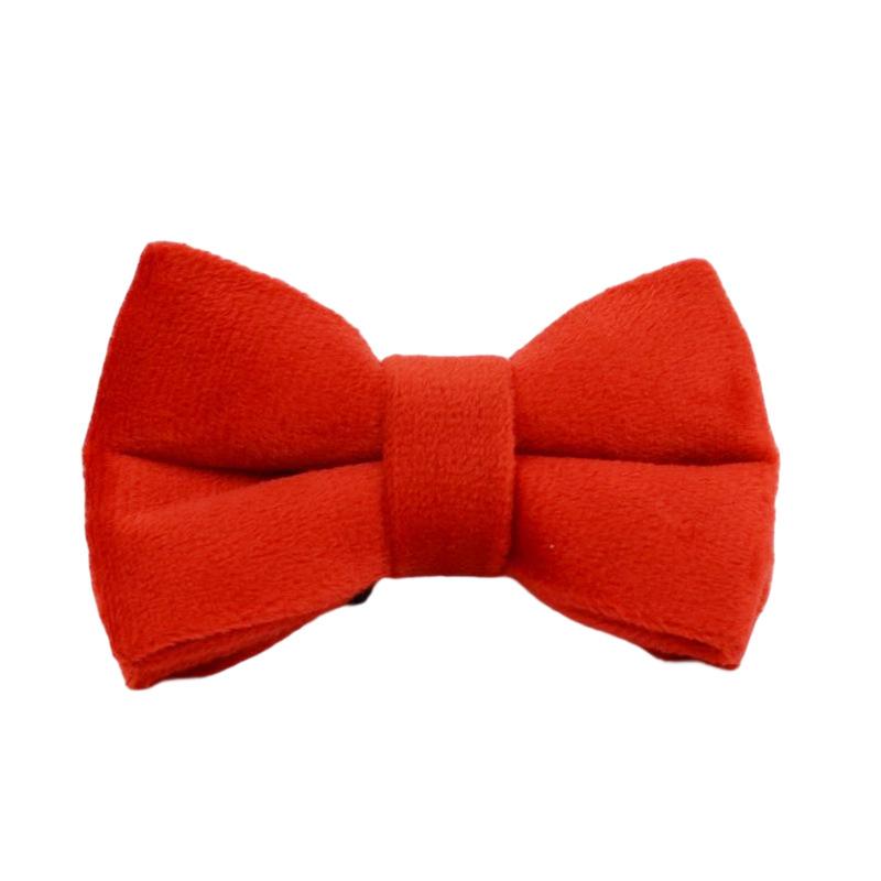 New pet collar cat collar red velvet cute bell cat collar scarf S