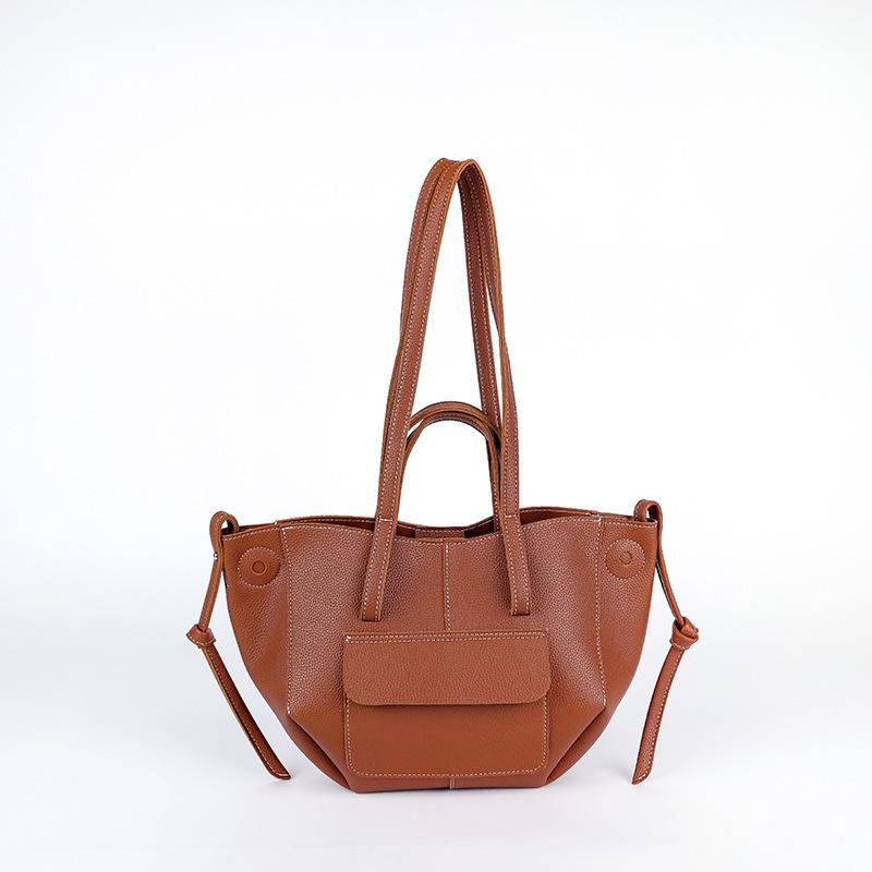 Stilvolle große Flügeltasche Damen Luxus Retro Tragetasche Koreanischer Stil Einfach Lässig Vielseitig Umhängetasche Elegante Handtasche