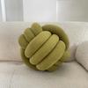 Handwoven Braided Three Strand Knot Pillow Decorative Back Lumbar Support for Bed Bay Window Cozy Home Accent
