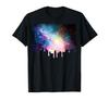 Dripping Space Galaxy Universe Cosmic Paint Drip T-Shirt