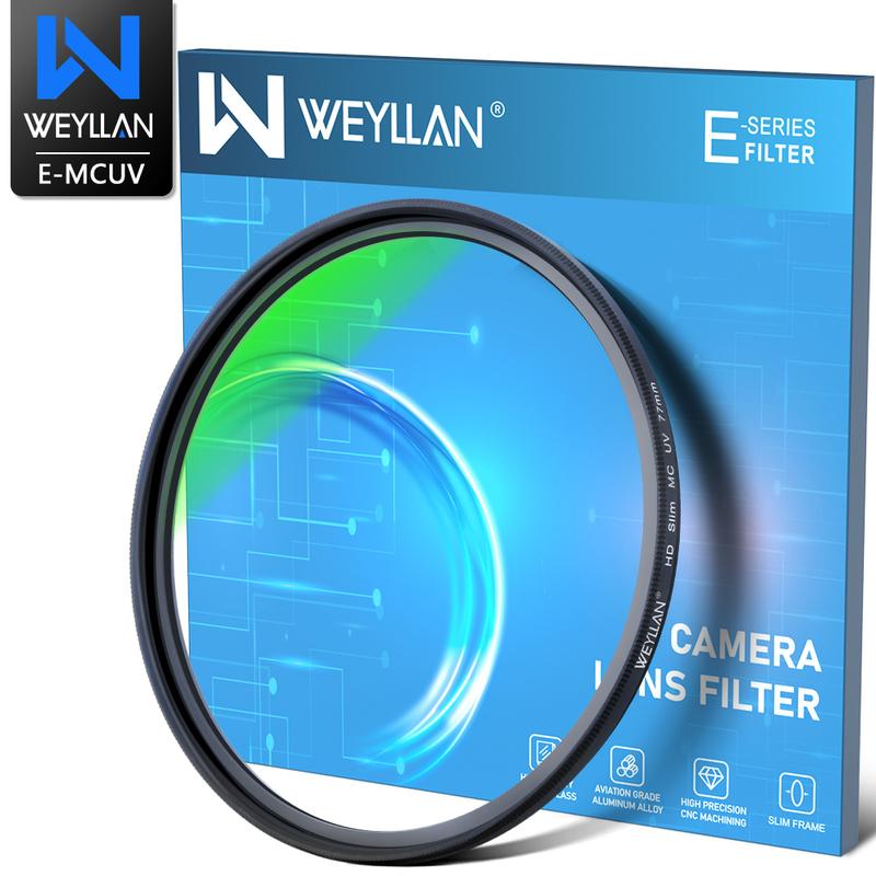 

WEYLLAN UV Lens Filter Photography MC HD Lens Super Slim Camera Accessories 49mm 55mm 58mm 67mm 77mm 82mm for Canon Nikon DSLR 37mm