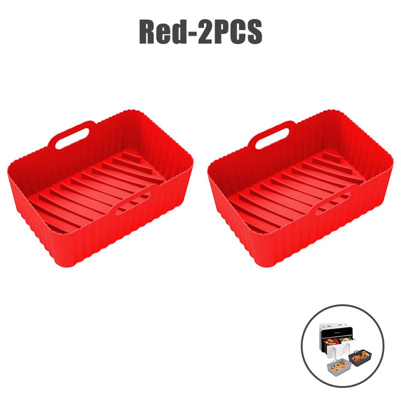 Food Grade Air Fryer Silicone Liners for Ninja Dual Air Fryer Non-Stick Air Fryer Basket Accessories for Ninja