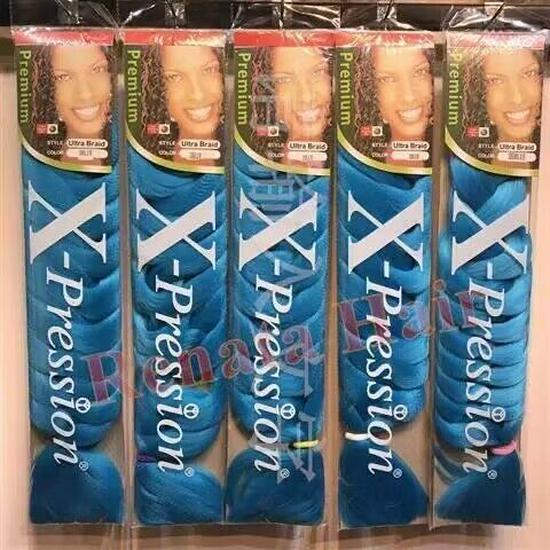 

Xpression 82 Длинный парик дреды - Африканская черная коса, 165г