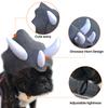 Pet Headwear Triceratops Pet Hat Funny Pet Clothes Dog Cat Dress Up Party Apparel Clothing Cosplay
