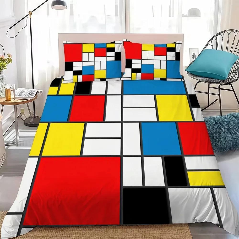 Aesthetic Art P-Piet-Mondrian bedding set ,2/3piece