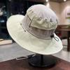 Spring and summer thin breathable sun hat foldable color matching big eaves bucket hat men's and women's outdoor travel sunscreen hat