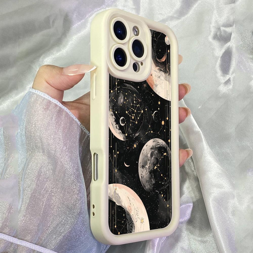 JT22 Astrological for Zodiac Signs Realme 14 15 Huawei P40 Honor 70 90 Infinix Tecno Itel Motorola Google All Model Angel Eyes Soft TPU Phone Case