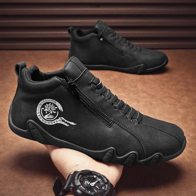 

Мужская кожаная обувь Низкий верх Повседневная Британская Рабочая обувь Молодежные Слипоны Лоферы Комфорт Повседневная Обувь для Крикета Плоские Кроссовки 39