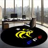 Federation Francaise De Football (1) Round Office Rug Decorative Floor Rug for Office Bedroom Living Room and Home Space