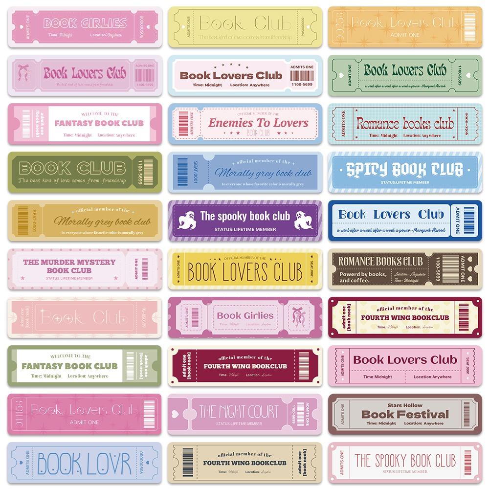 30pcs Rectangular Bookmark Book Lovers Pagination Mark Reading Book Clip  School Office Supplies