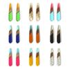 5 PCs Resin & Wood Wood Effect Resin Pendants Multicolor Drop 4.4cm X 0.8cm