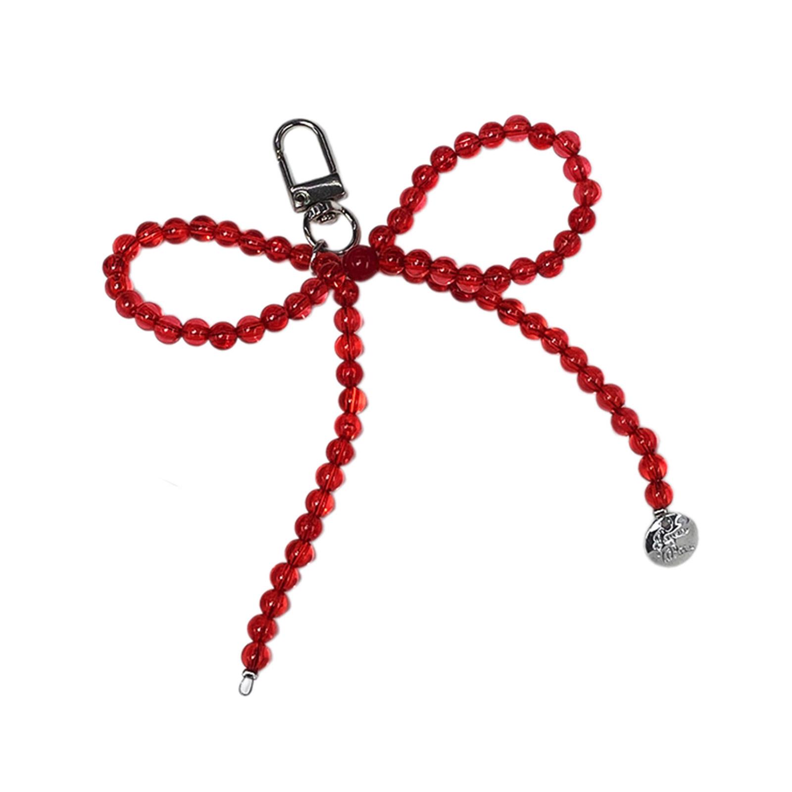 Брелок с жемчужными бусинами и бантом — фото 9