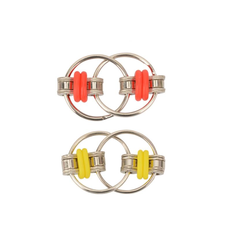 

Plastic Anti Stress Finger Hand Grip Stress Reliever Educational Toys Puzzle Decompression Doll To Decompression buckle random