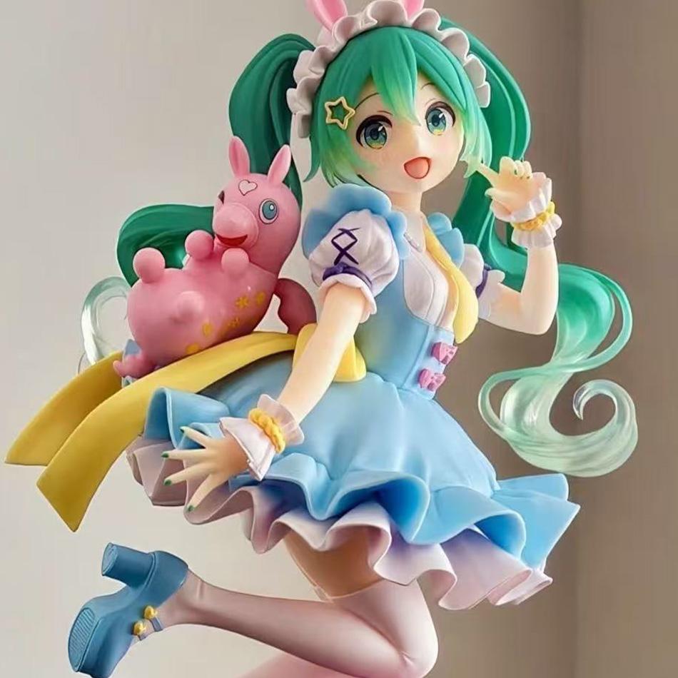 Miku Hatsune Figure Anime Girl Model Desktop Decor Collectible Doll Gift For Fans Future Vocaloid Statue Japanese Cute Kawaii Otaku