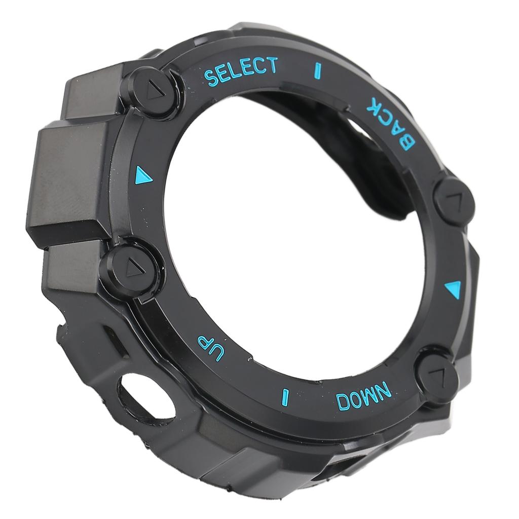 Plastic Protector Cover Case for Watch Bumper Protective Frame(Black White Word )