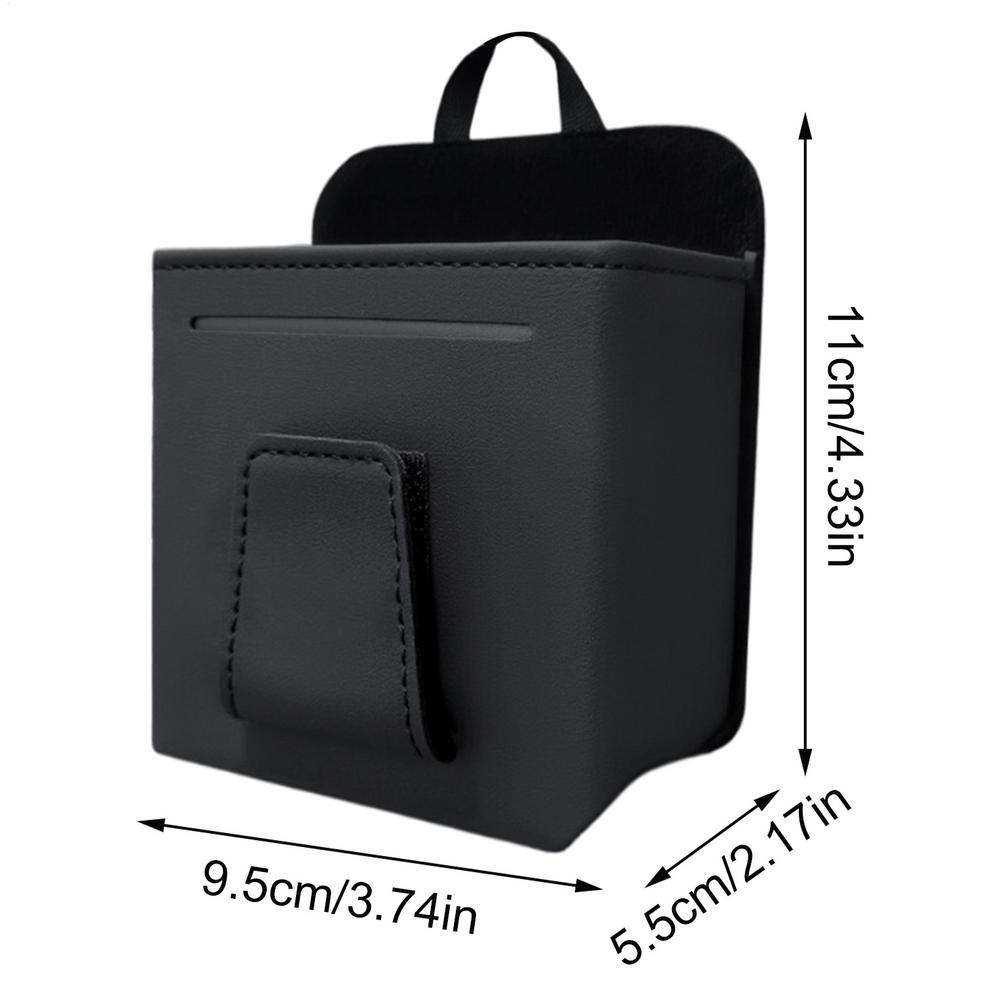 

Car Air outlet storage bag Hanging Mobile phone storage bag Card holder Sunglass Organizer Car Outlet Air Vent Trash Box