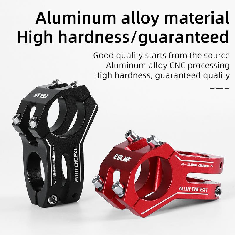 ESLNF 31.8 Stem 45mm Bike Short Stem Aluminum Mountain Bicycle Handlebar Stem for Bicycle Road Bike MTB BMX