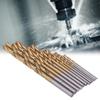 120 Stück 1/1,5/2/2,5/3/3,5 mm Spiralbohrer Sechs Größen Ti-beschichtete Bohrer Holzbohren