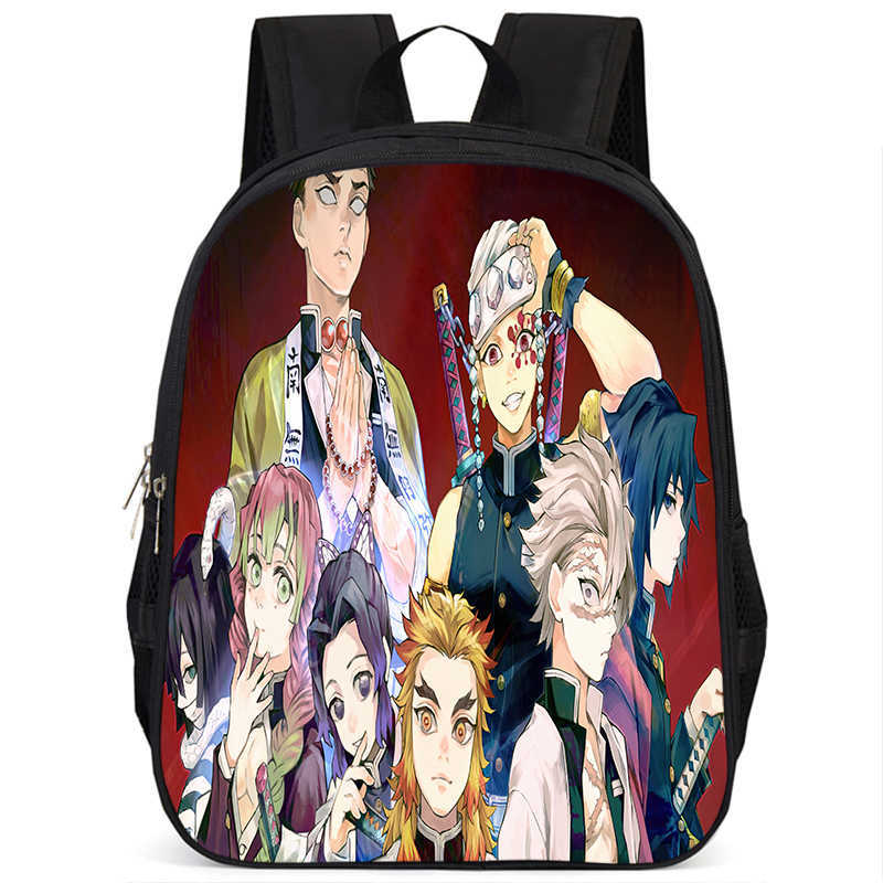 Japan cartoon comics Demon Slayer Pillar Training Arc Student Large Capacity School Style Backpack 7545