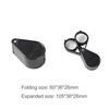 10X 30X 40X 30mm Double Open Folding Portable Jewelry Optical Glass Loupe Magnifier Portable Magnifying Glass Pocket Size