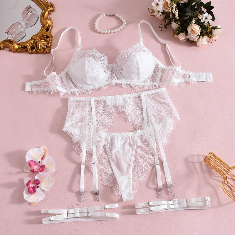 

Сексуальный бюстгальтер с пуш-апом, кружевное сексуальное женское белье XL белый