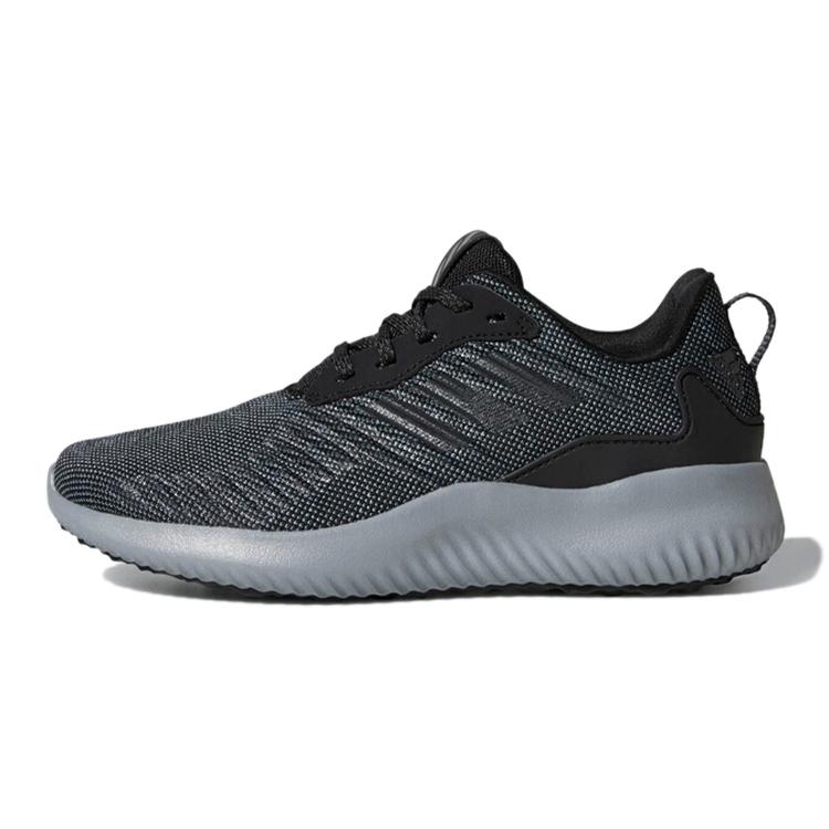 New Adidas Alphabounce Rc J Breathable Low Top Kids' Running Shoes Black Gray Teenagers CQ1482