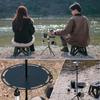 Portable Dining Table Strong Load-bearing Telescopic Camping Table with Light Pole Tripod Storage Bag Outdoor Furniture