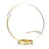 Yousheng Single Wine Bottle Holder for Countertop, Modern Metal Wine Rack Stand with Round Base, Elegant Gift for Home Bar Kitchen