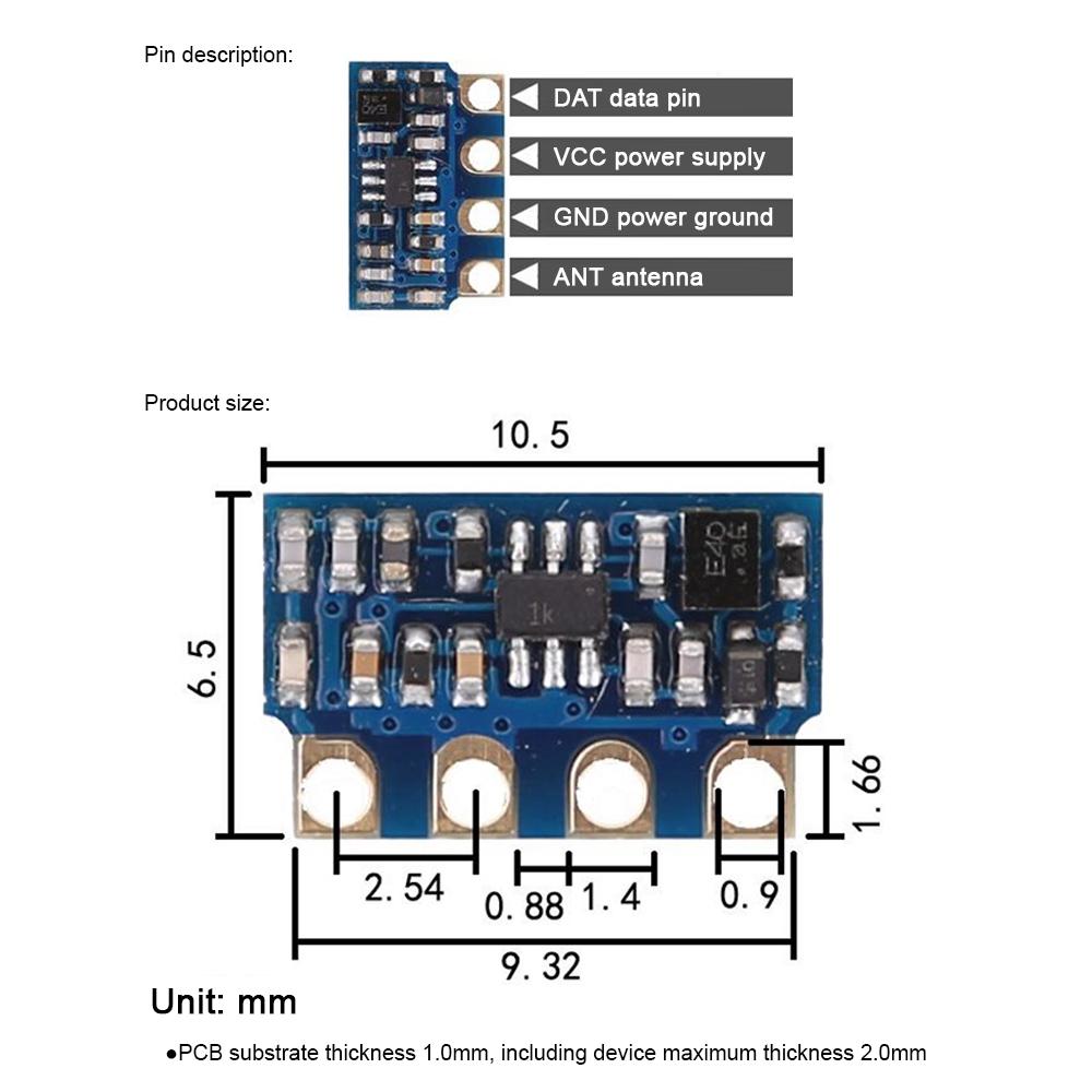 H34S Wireless Module ASK Remote Control Transmitter Module RF Small Size and Long Distance 315MHz/433MHz Wide Voltage