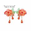 Fairy Hairpin Vintage Hanfu Headwear Traditional Cute Flower Hairpins Floral Colorful Tassel Hair Clips Cosplay