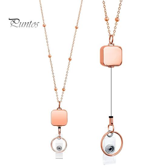 

3 шт./компл. красочный учительский шнурок с выдвижной катушкой держатели для карт женский деревянный бисерный комплект держателей для удостоверения личности розового золота