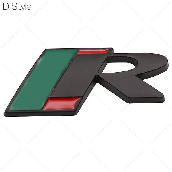 3D Metal R Logo Přední mřížka Znak zadního kufru Samolepka Samolepka pro Jag/uar X-TYPE F-TYPE XE XF XJ XJR XFR Stylingové doplňky do auta