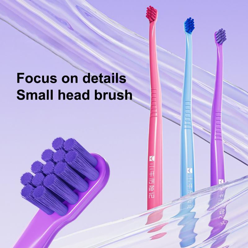 1Pcs Dental Cleaning Tool Small Head Toothbrush With Fine Tuft Compact Interdental Brush For Oral Care