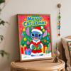Disney Stitch Christmas theme oil painting art kit handmade painting diy home decoration