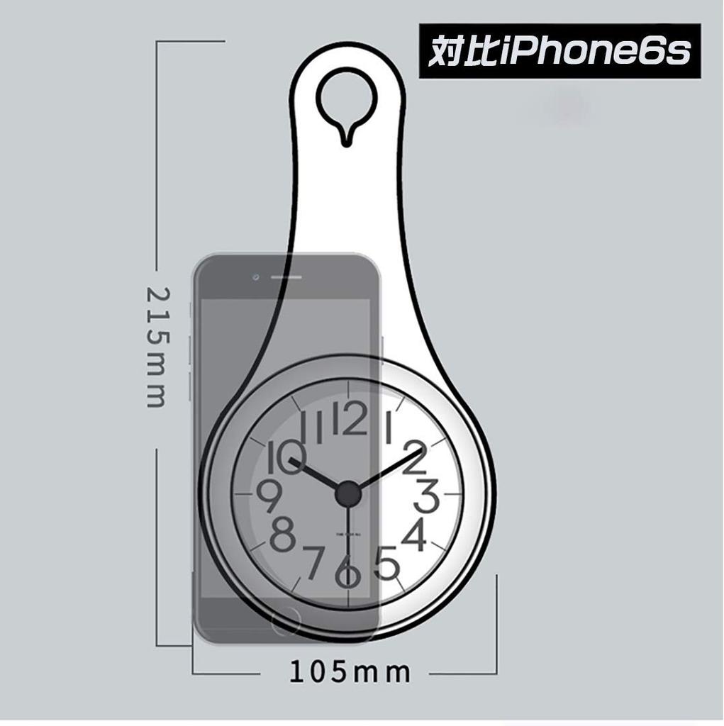 Ceas de Perete Atârnat Impermeabil pentru Baie cu Ventuză pentru Casă Ceas Elegant, Ceas, Ceas, Ceas, Cupă, Impermeabil, Silențios, Baie, Bucătărie, Baie, Folosire,