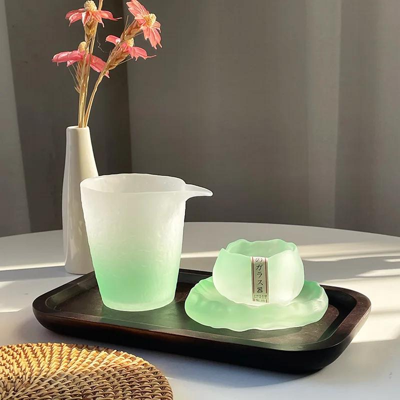 Teacups Pink Crystal Glass Tea Cups Set Japanese Tea Tureen Sake Glass Girl Friends Birthday Presents Gifts