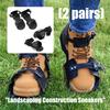 Sapatos Aeradores de Nylon 2 em 1 Calçado Aerador Para Cuidado de Gramado e Projetos de Piso de Epóxi 13 Espigões Profundos Penetram Solo Duro
