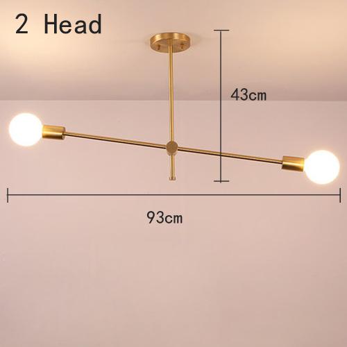 

Подвесной светильник Nordic Loft Iron Gold E27 LED Современное внутреннее освещение Роскошный 4 6 8 головок для бара, столовой, декоративная люстра