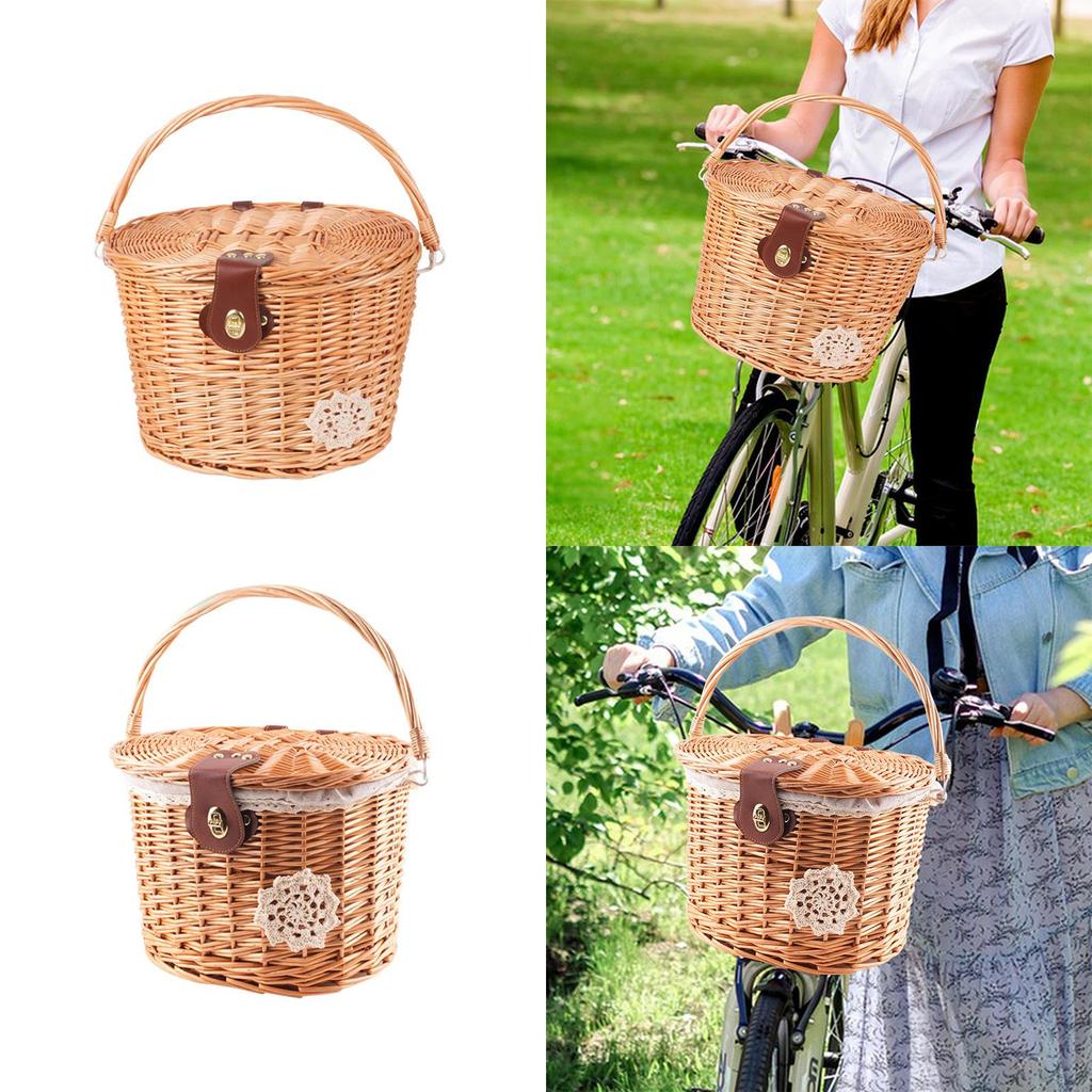 Плетений кошик для зберігання велосипедів для складаних велосипедів і скутерів