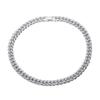 New Street Trendsetter: Double Row Full Diamond Alloy Hip Hop Cuban Chain Bracelet Necklace, 12.5mm, European & American Style.