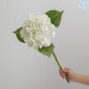 Blue Artificial Hydrangea Flowers Real Touch Green Artificial Hydrangea Branches Decoration Wedding Bouquet Flower Arrangement