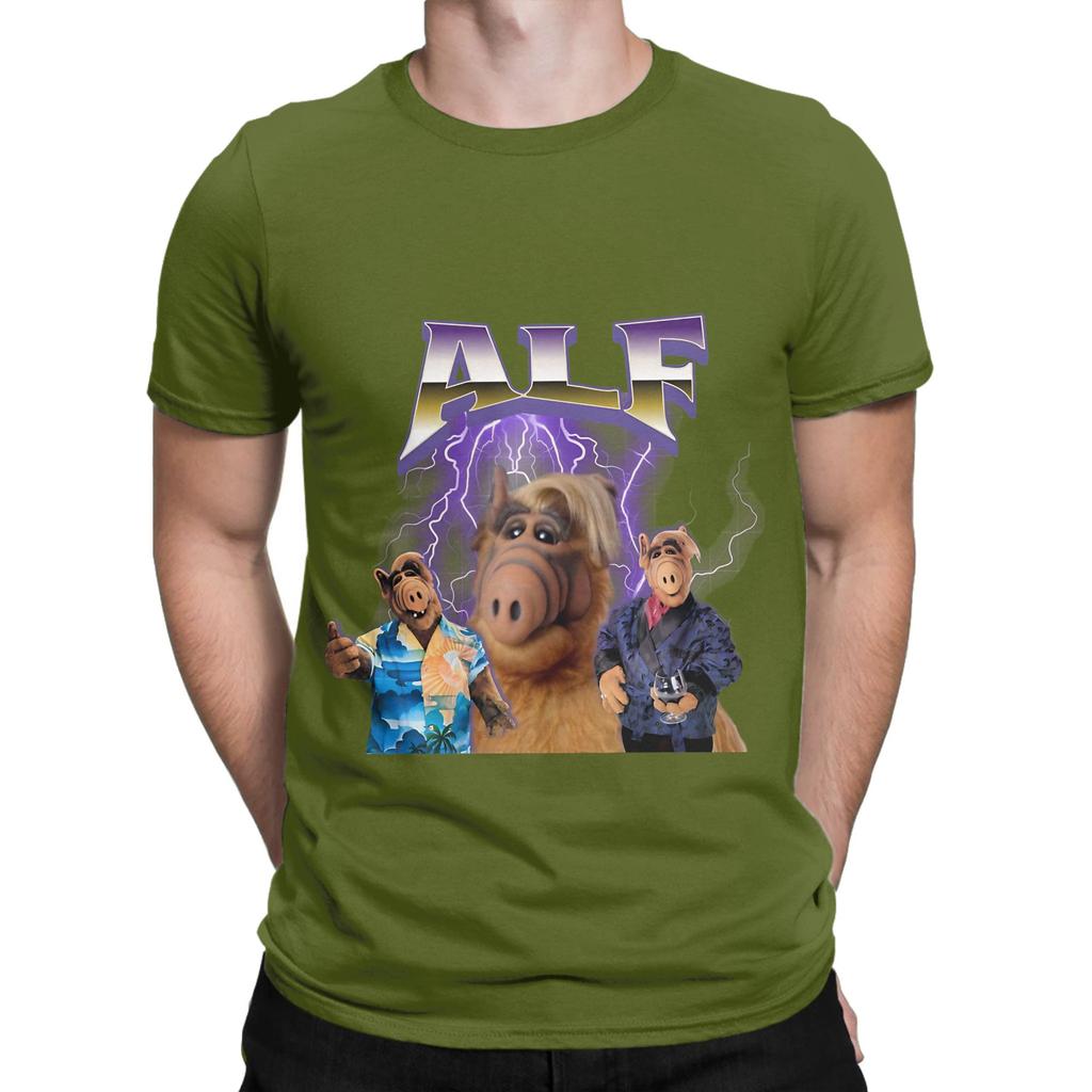 Alf The Animated Series Painting Funny 100 Cotton Tshirt Alf The Animated Series Tees Tops For Unisex
