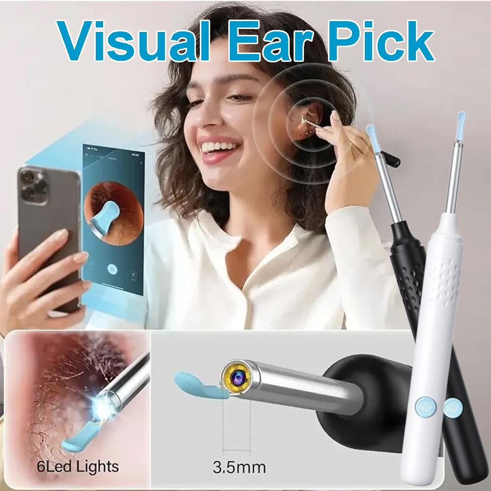 Smart Visual Ear Cleaner With Camera 6 LED Lights 4.0mm Lens Ear Wax Removal Tool 800W Pixel HD Camera Ear Endoscope Earpick