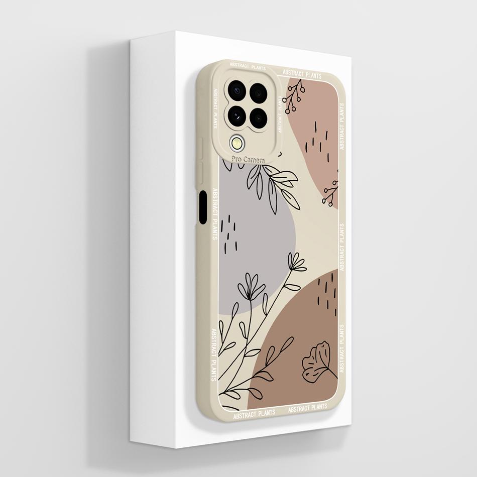 For Samsung M22 M32 A22 4G Case Cute Panda Soft Liquid Silicone Phone Back Cover For Galaxy M 22 32 A 22 Funda Camera Protectors