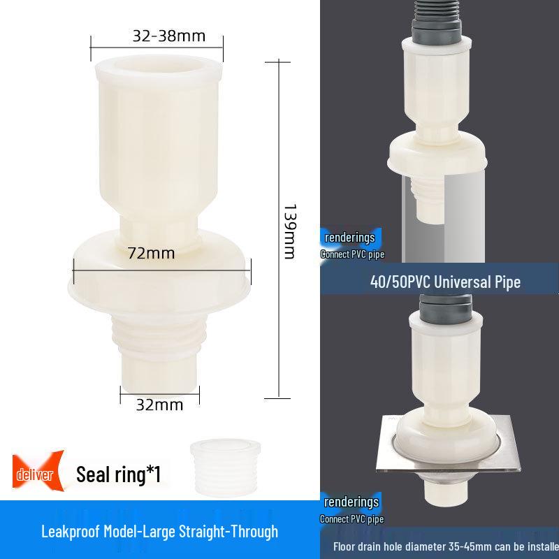 Odor-Proof Y-Shaped Drain Connector for Washing Machine and Basin