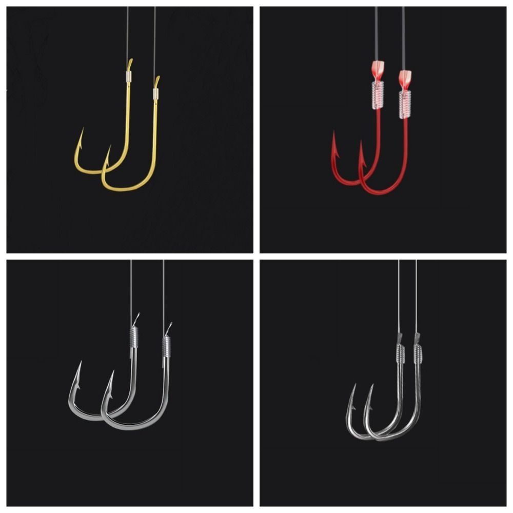 20pcs with Barb Barbed Fishing Hooks Hand Fishing Hooks for Carp Grass Carp Crucian Fishing Snapper